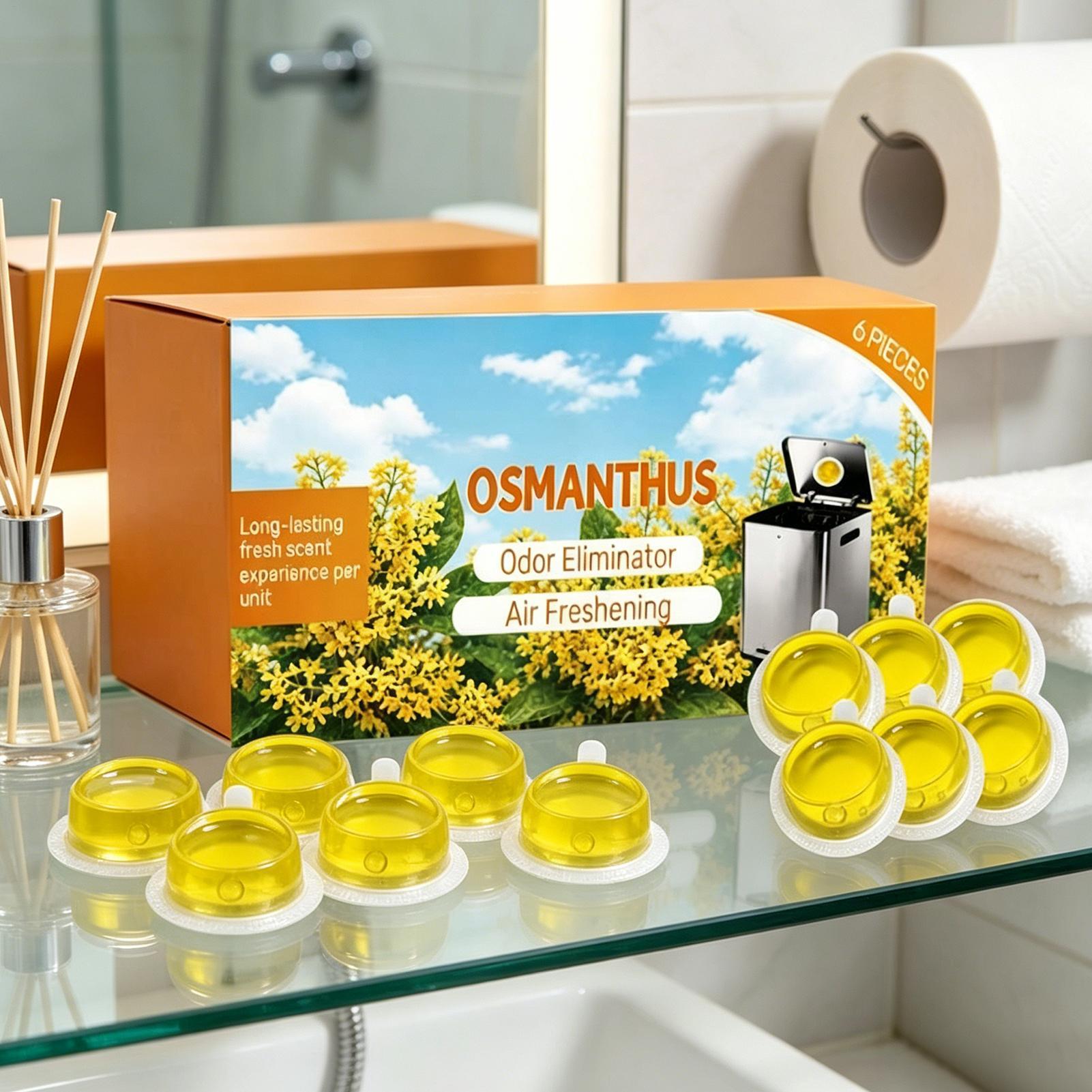 Home Fragrance Gel - Afvalbakverfrisser 6 stuks/set, langdurige geur, geurverwijderaar,