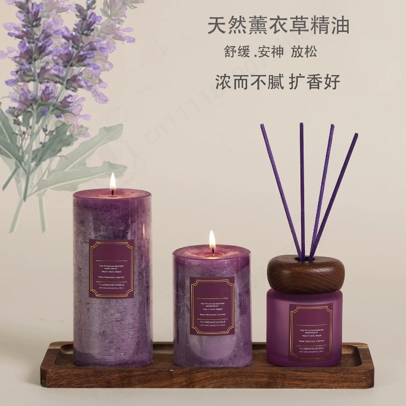 Home Fragrance Gift Box - Grote glazen geurkaars cadeaudoos met langdurige