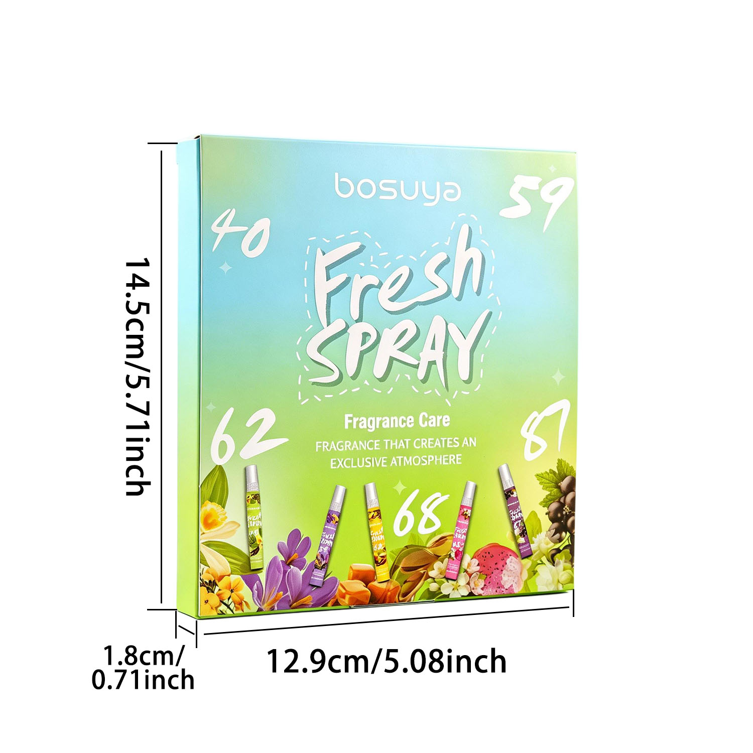 5-delige set bloemen- en fruit - Home Fragrance Gift recensie en prijs