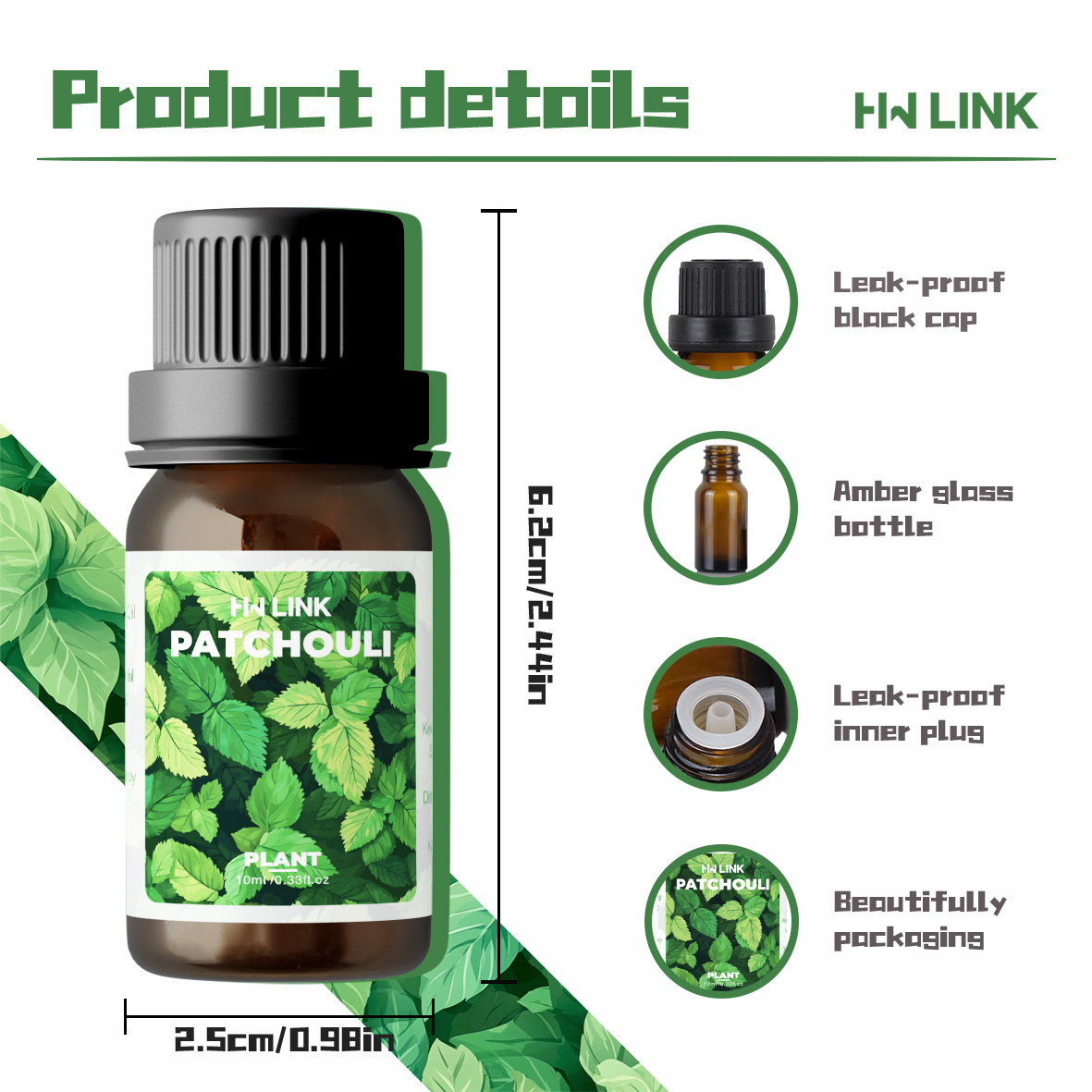10ml Patchouli etherische olië - Home Fragrance Diffuser Oil recensie en prijs