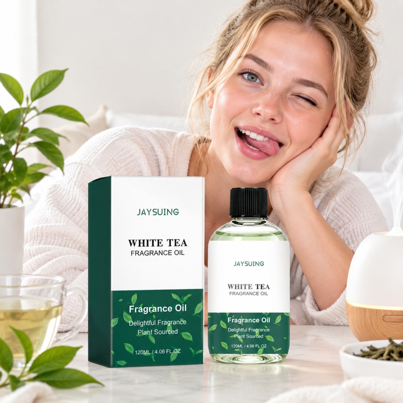 Witte thee geurolie, plantaard - Home Fragrance Units recensie en prijs
