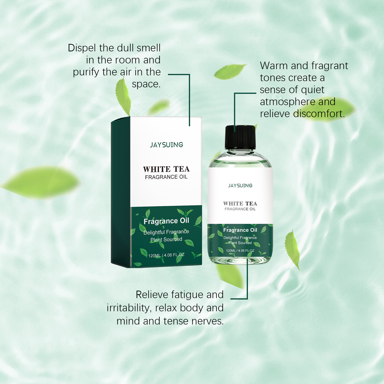 Witte thee geurolie, plantaard - Home Fragrance Units recensie en prijs