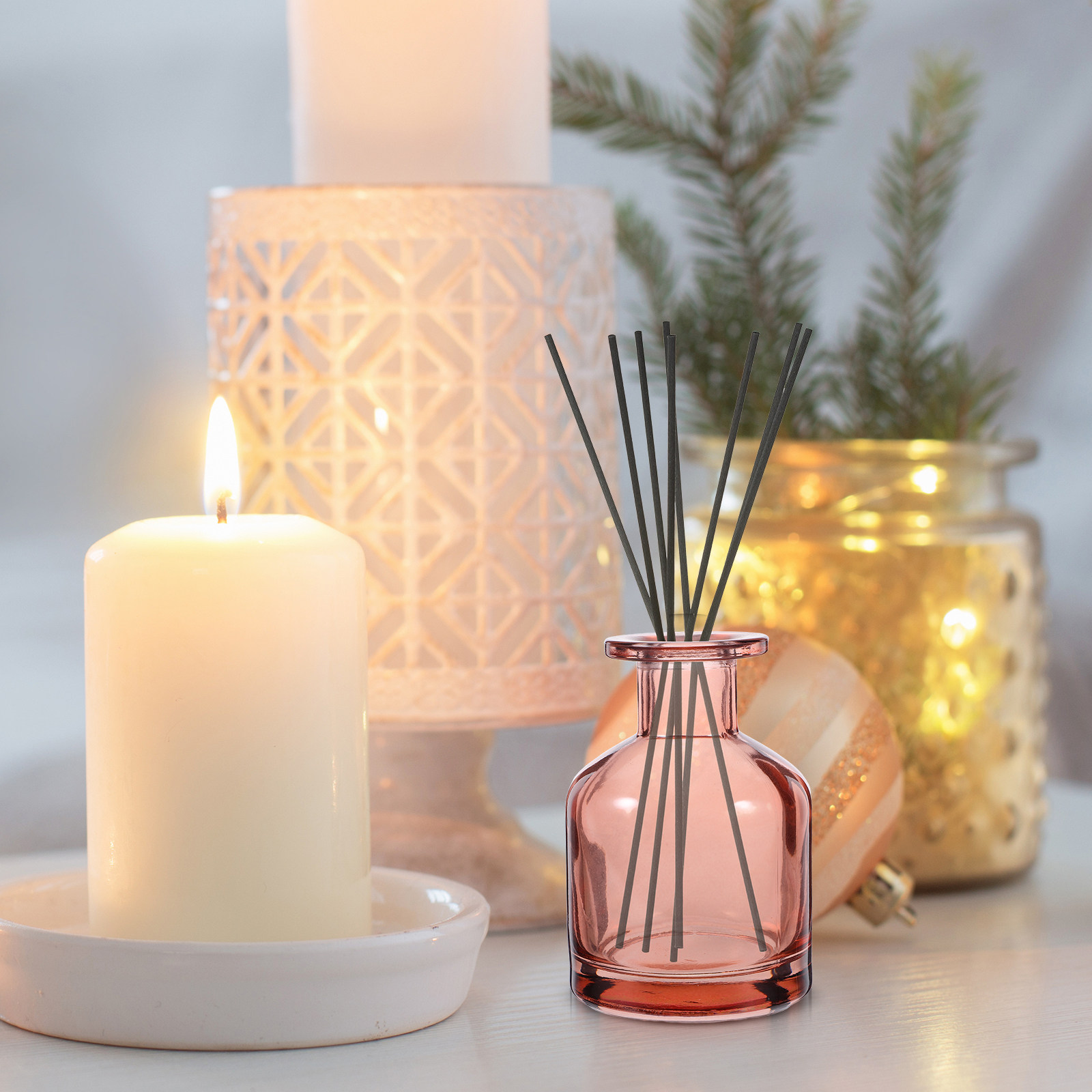 2 stuks elegante ronde glazen  - Home Fragrance Diffuser Refills recensie en prijs